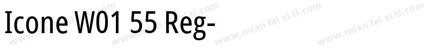 Icone W01 55 Reg字体转换